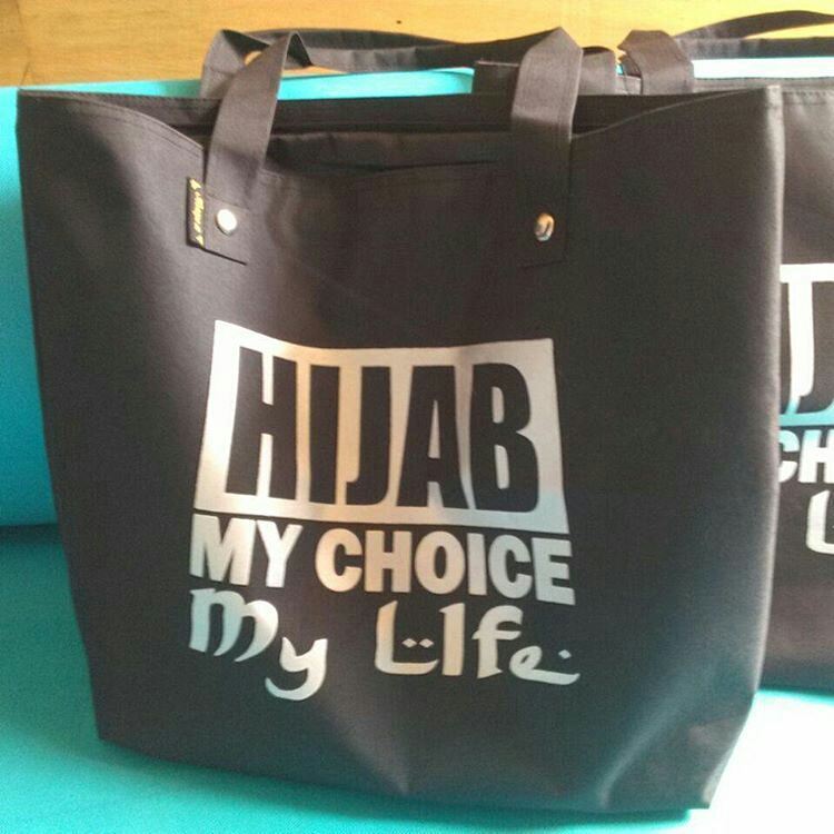 tas spunbond tas packing hijab my choice my life