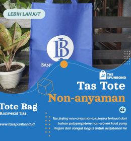 Tas Tote Non-anyaman Sebagai Promosi Tradeshow Ramah Anggaran tasspunbond.id